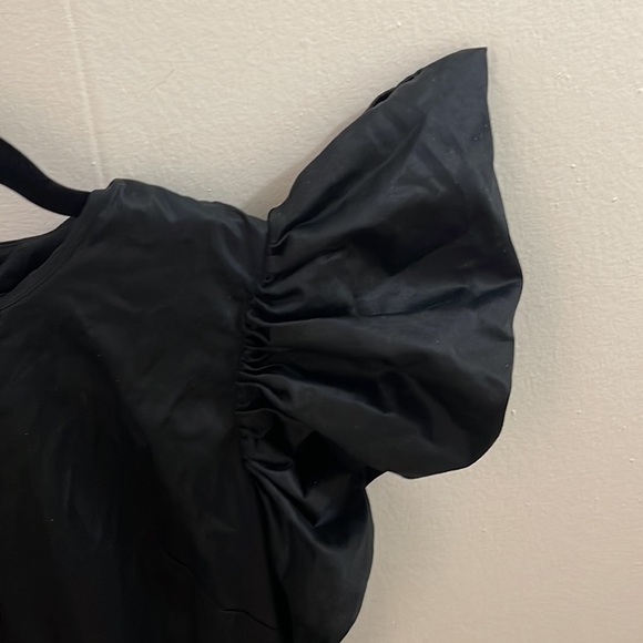 French connection goth dress button back exaggerated sleeve not worn size 10 - Picture 7 of 7